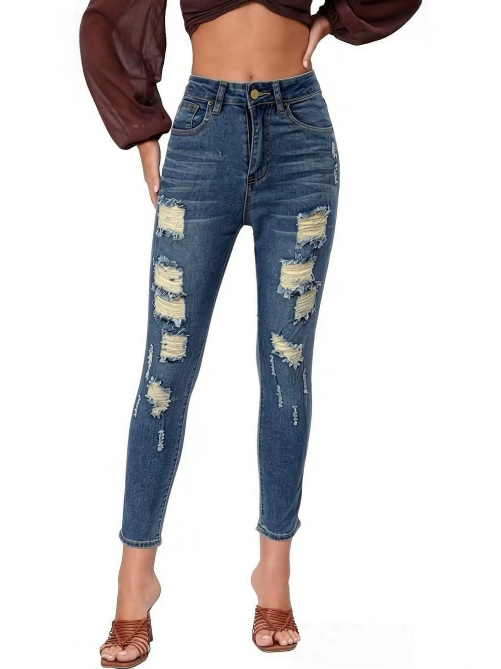 ZARA Womens Fashion Distressed Jeans Clearance All Sizes Final Sale